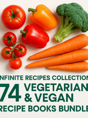 74 Vegetarian & Vegan Recipe Books Bundle